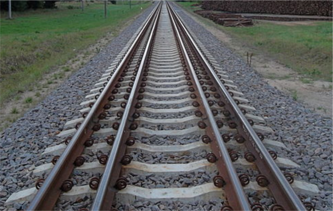 Bahngleise mit unterschiedlichen Spurbreiten. Quelle: Gediminas, GFDL, https://commons.wikimedia.org/wiki/File:Rail_Baltica_Lietuva.jpg